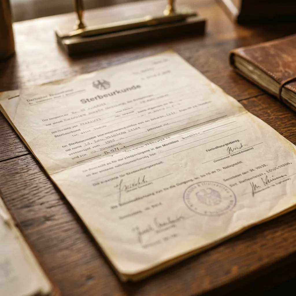 Sterbeurkunde beim Standesamt beantragen